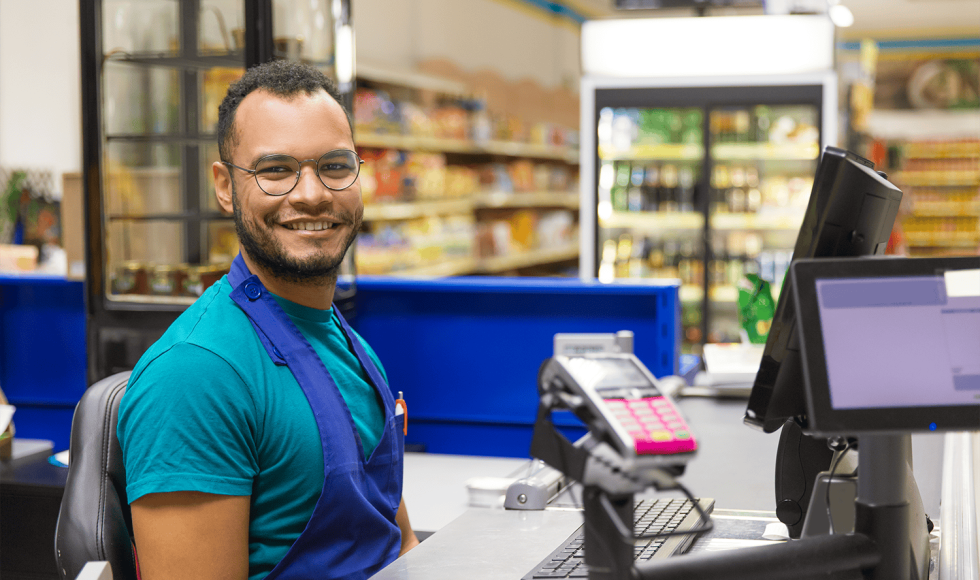 Employé en grande distribution